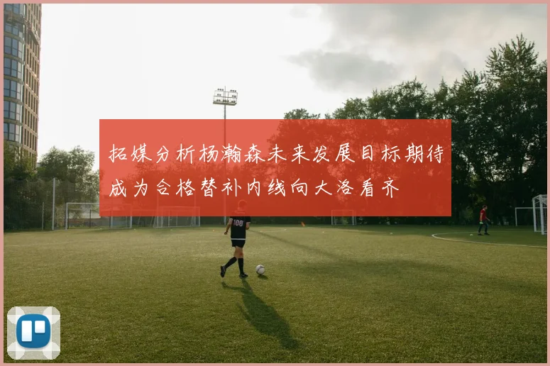 拓媒分析杨瀚森未来发展目标期待成为合格替补内线向大洛看齐